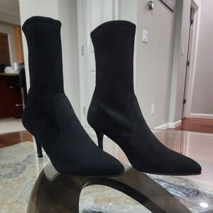 Stuart Weitzman = Elegant Black Women's Ankle Boots